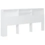Mueble cabecero blanco 220x19x103,5 cm de vidaXL, Cabeceros y pies de cama - Ref: Foro24-811898, Precio: 78,06 €, Descuento: %