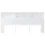 Mueble cabecero blanco 220x19x103,5 cm de vidaXL, Cabeceros y pies de cama - Ref: Foro24-811898, Precio: 78,06 €, Descuento: %