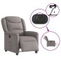 Sillón reclinable eléctrico tela gris taupé en Sillones | Comprar online en Foru.es