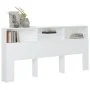 Mueble cabecero blanco 220x19x103,5 cm de vidaXL, Cabeceros y pies de cama - Ref: Foro24-811898, Precio: 78,06 €, Descuento: %