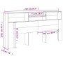 Mueble cabecero blanco 220x19x103,5 cm de vidaXL, Cabeceros y pies de cama - Ref: Foro24-811898, Precio: 79,05 €, Descuento: %
