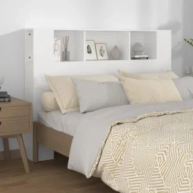 White headboard furniture 140x18.5x104.5 cm by vidaXL, Headboards and footboards - Ref: Foro24-811925, Price: 63,13 €, Discou...