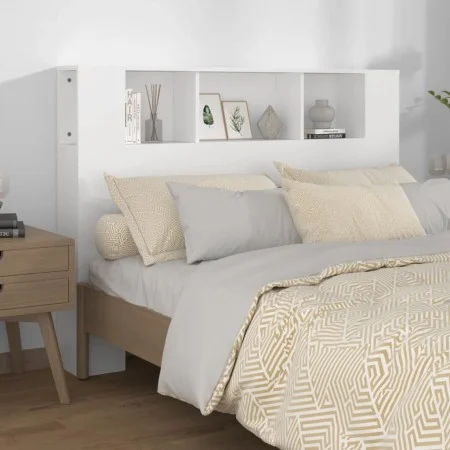 Mueble cabecero blanco 140x18,5x104,5 cm de vidaXL, Cabeceros y pies de cama - Ref: Foro24-811925, Precio: 63,13 €, Descuento: %