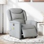 Sillón reclinable de masaje eléctrico tela gris claro en Sillones | Comprar online en Foru.es