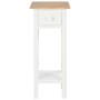 Mesa auxiliar de madera blanca 27x27x65,5 cm en Mesas auxiliares | Comprar online en Foru.es