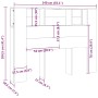 Mueble cabecero blanco 140x18,5x104,5 cm de vidaXL, Cabeceros y pies de cama - Ref: Foro24-811925, Precio: 65,72 €, Descuento: %