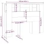 Mueble cabecero blanco 140x18,5x104,5 cm de vidaXL, Cabeceros y pies de cama - Ref: Foro24-811925, Precio: 63,13 €, Descuento: %
