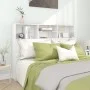 Mueble cabecero blanco brillante 140x19x103,5 cm de vidaXL, Cabeceros y pies de cama - Ref: Foro24-811868, Precio: 75,13 €, D...