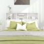 Mueble cabecero blanco brillante 140x19x103,5 cm de vidaXL, Cabeceros y pies de cama - Ref: Foro24-811868, Precio: 76,71 €, D...