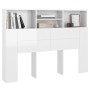 Mueble cabecero blanco brillante 140x19x103,5 cm de vidaXL, Cabeceros y pies de cama - Ref: Foro24-811868, Precio: 76,71 €, D...