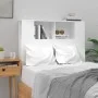 Glossy white headboard furniture 100x18.5x104.5 cm by vidaXL, Headboards and footboards - Ref: Foro24-811913, Price: 58,23 €,...