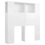 Glossy white headboard furniture 100x18.5x104.5 cm by vidaXL, Headboards and footboards - Ref: Foro24-811913, Price: 58,23 €,...
