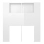 Mueble cabecero blanco brillante 100x18,5x104,5 cm de vidaXL, Cabeceros y pies de cama - Ref: Foro24-811913, Precio: 58,98 €,...