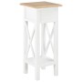 Mesa auxiliar de madera blanca 27x27x65,5 cm en Mesas auxiliares | Comprar online en Foru.es
