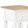 Mesa auxiliar de madera blanca 27x27x65,5 cm en Mesas auxiliares | Comprar online en Foru.es