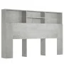 Mueble cabecero gris hormigón 160x19x103,5 cm de vidaXL, Cabeceros y pies de cama - Ref: Foro24-811875, Precio: 69,08 €, Desc...