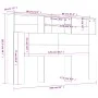 Mueble cabecero gris hormigón 160x19x103,5 cm de vidaXL, Cabeceros y pies de cama - Ref: Foro24-811875, Precio: 69,08 €, Desc...