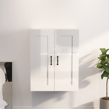 Armario de pared colgante blanco brillante 69,5x32,5x90 cm de vidaXL, Aparadores - Ref: Foro24-812309, Precio: 83,31 €, Descu...
