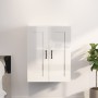 Armario de pared colgante blanco brillante 69,5x32,5x90 cm de vidaXL, Aparadores - Ref: Foro24-812309, Precio: 83,31 €, Descu...