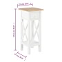 Mesa auxiliar de madera blanca 27x27x65,5 cm en Mesas auxiliares | Comprar online en Foru.es