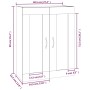 Armario de pared colgante blanco brillante 69,5x32,5x90 cm de vidaXL, Aparadores - Ref: Foro24-812309, Precio: 83,31 €, Descu...