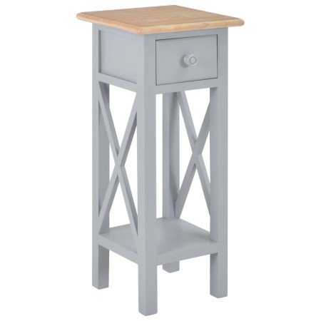 Mesa auxiliar de madera gris 27x27x65,5 cm en Mesas auxiliares | Comprar online en Foru.es