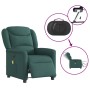 Sillón reclinable de masaje eléctrico tela verde oscuro en Sillones | Comprar online en Foru.es