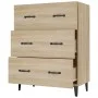 Aparador de madera de ingeniería roble Sonoma 69,5x34x90 cm de vidaXL, Aparadores - Ref: Foro24-812162, Precio: 76,25 €, Desc...