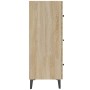 Aparador de madera de ingeniería roble Sonoma 69,5x34x90 cm de vidaXL, Aparadores - Ref: Foro24-812162, Precio: 83,41 €, Desc...