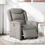 Sillón reclinable de masaje eléctrico tela gris taupe en Sillones | Comprar online en Foru.es
