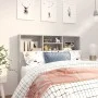 Mueble cabecero gris hormigón 120x19x103,5 cm de vidaXL, Cabeceros y pies de cama - Ref: Foro24-811857, Precio: 54,93 €, Desc...