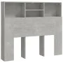 Mueble cabecero gris hormigón 120x19x103,5 cm de vidaXL, Cabeceros y pies de cama - Ref: Foro24-811857, Precio: 54,93 €, Desc...