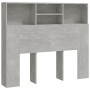 Mueble cabecero gris hormigón 120x19x103,5 cm de vidaXL, Cabeceros y pies de cama - Ref: Foro24-811857, Precio: 56,52 €, Desc...