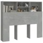 Mueble cabecero gris hormigón 120x19x103,5 cm de vidaXL, Cabeceros y pies de cama - Ref: Foro24-811857, Precio: 54,93 €, Desc...