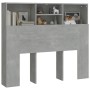 Mueble cabecero gris hormigón 120x19x103,5 cm de vidaXL, Cabeceros y pies de cama - Ref: Foro24-811857, Precio: 56,52 €, Desc...