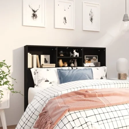 Mueble cabecero negro 120x19x103,5 cm de vidaXL, Cabeceros y pies de cama - Ref: Foro24-811854, Precio: 57,34 €, Descuento: %