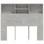 Mueble cabecero gris hormigón 120x19x103,5 cm de vidaXL, Cabeceros y pies de cama - Ref: Foro24-811857, Precio: 54,93 €, Desc...
