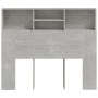 Mueble cabecero gris hormigón 120x19x103,5 cm de vidaXL, Cabeceros y pies de cama - Ref: Foro24-811857, Precio: 56,52 €, Desc...