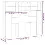 Mueble cabecero gris hormigón 120x19x103,5 cm de vidaXL, Cabeceros y pies de cama - Ref: Foro24-811857, Precio: 54,93 €, Desc...