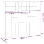 Mueble cabecero gris hormigón 120x19x103,5 cm de vidaXL, Cabeceros y pies de cama - Ref: Foro24-811857, Precio: 56,52 €, Desc...