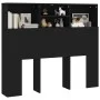 Mueble cabecero negro 120x19x103,5 cm de vidaXL, Cabeceros y pies de cama - Ref: Foro24-811854, Precio: 57,34 €, Descuento: %