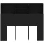 Mueble cabecero negro 120x19x103,5 cm de vidaXL, Cabeceros y pies de cama - Ref: Foro24-811854, Precio: 59,00 €, Descuento: %