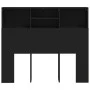Mueble cabecero negro 120x19x103,5 cm de vidaXL, Cabeceros y pies de cama - Ref: Foro24-811854, Precio: 57,34 €, Descuento: %