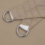 Toldo de vela triangular tela Oxford gris taupe 3,5x3,5x4,9 m en Sombrillas | Comprar online en Foru.es
