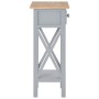 Mesa auxiliar de madera gris 27x27x65,5 cm en Mesas auxiliares | Comprar online en Foru.es