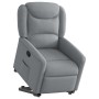 Sillón reclinable elevable de tela gris claro en Sillones | Comprar online en Foru.es