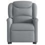 Sillón reclinable elevable de tela gris claro en Sillones | Comprar online en Foru.es