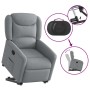 Sillón reclinable elevable de tela gris claro en Sillones | Comprar online en Foru.es