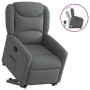 Sillón reclinable elevable de tela gris oscuro en Sillones | Comprar online en Foru.es