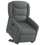 Sillón reclinable elevable de tela gris oscuro en Sillones | Comprar online en Foru.es